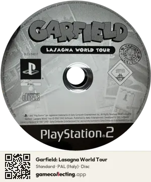 Garfield: Lasagna World Tour PlayStation 2, PAL disc