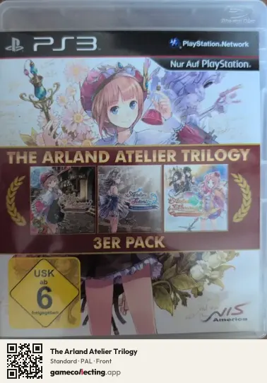 The Arland Atelier Trilogy PlayStation 3, PAL box front