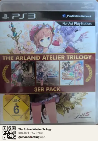 The Arland Atelier Trilogy PlayStation 3, PAL box front