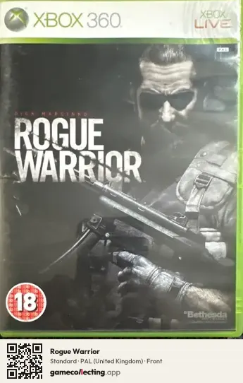 Rogue Warrior Xbox 360, United Kingdom box front