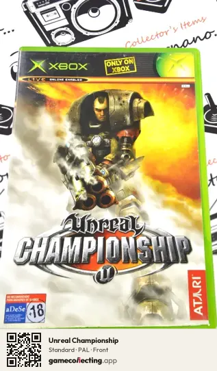 Unreal Championship Xbox, PAL box front