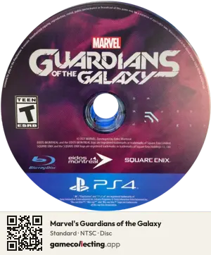 Marvel's Guardians of the Galaxy PlayStation 4, NTSC disc