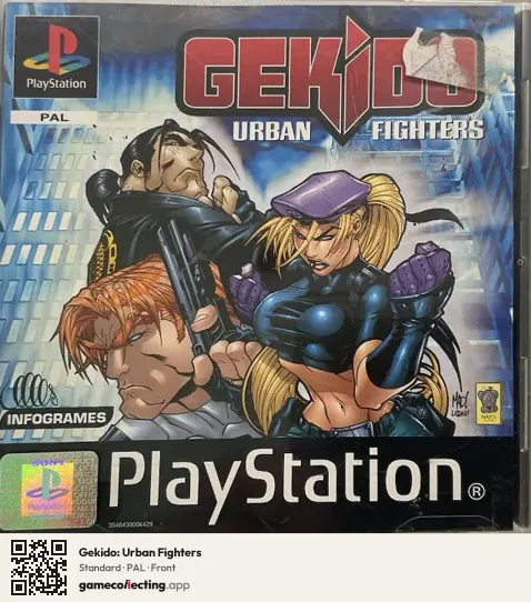 Gekido: Urban Fighters PlayStation, PAL box front