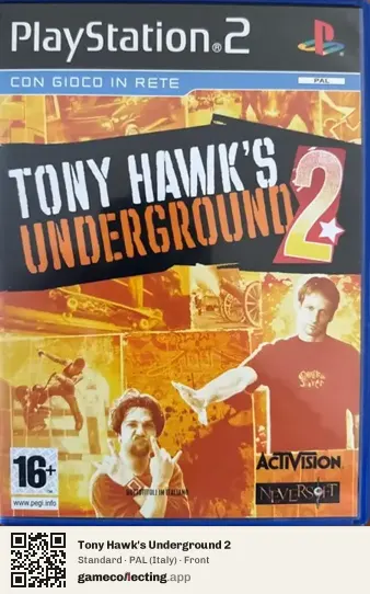 Tony Hawk's Underground 2 PlayStation 2, Italy box front