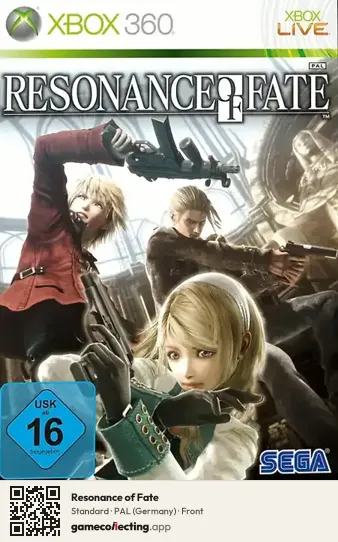 Resonance of Fate Xbox 360, Germany box front