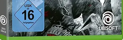 Assassin's Creed III Remastered, the USK square on its front