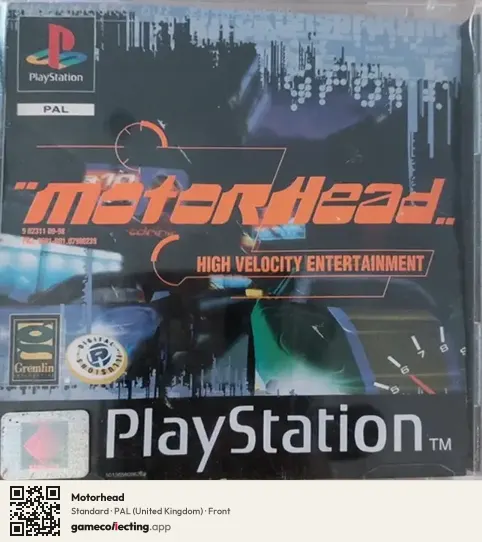 Motorhead PlayStation, United Kingdom box front