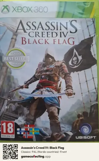 Assassin's Creed IV: Black Flag Xbox 360, Nordic countries box front