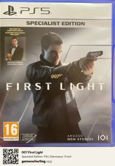 007 First Light PlayStation 5, Germany box front