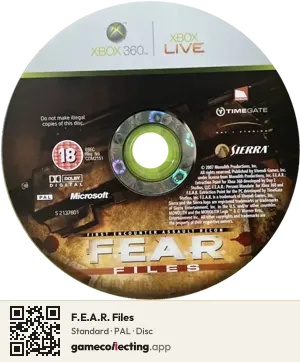 F.E.A.R. Files Xbox 360, PAL disc