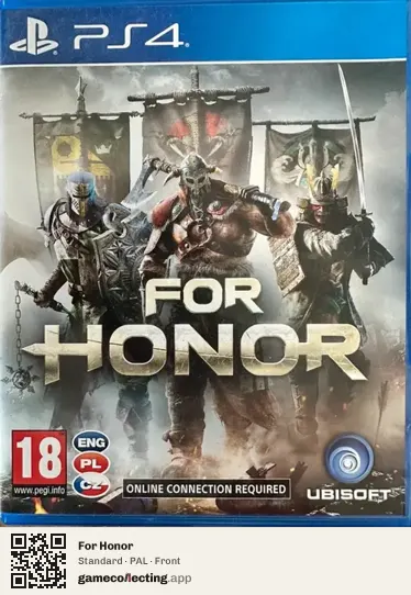 For Honor PlayStation 4, PAL box front