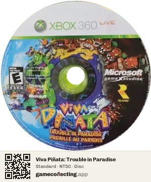 Viva Piñata: Trouble in Paradise Xbox 360, NTSC disc