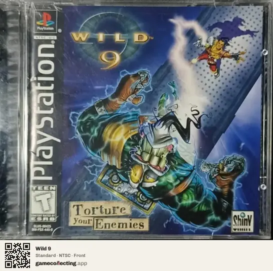 Wild 9 PlayStation, NTSC box front