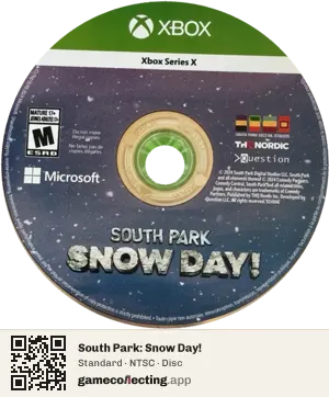 South Park: Snow Day! Xbox Series X, NTSC disc