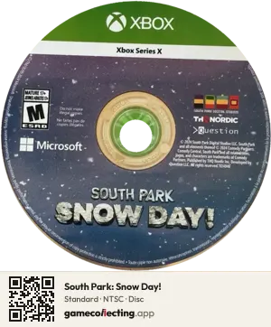 South Park: Snow Day! Xbox Series X, NTSC disc