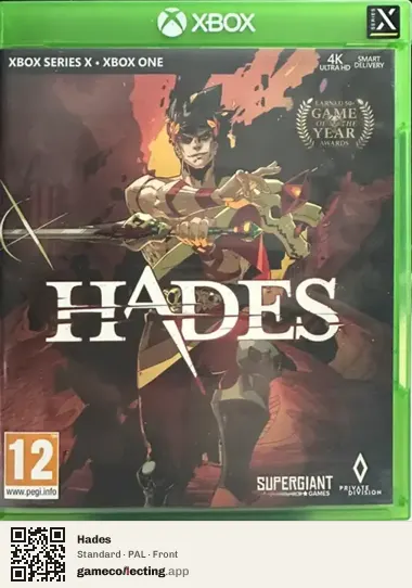 Hades Xbox Series X, PAL box front