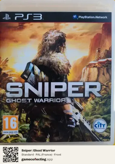Sniper: Ghost Warrior PlayStation 3, France box front