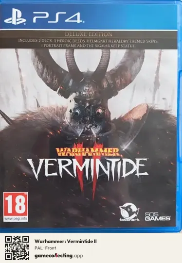 Warhammer: Vermintide II PlayStation 4, PAL box front