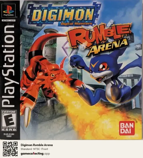 Digimon Rumble Arena PlayStation, NTSC box front