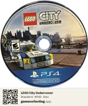 LEGO City Undercover PlayStation 4, NTSC disc