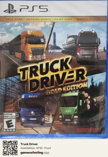 Truck Driver PlayStation 5, NTSC box front