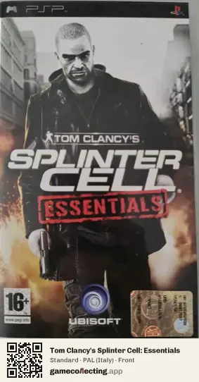 Tom Clancy's Splinter Cell: Essentials PlayStation Portable, Italy box front