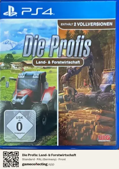 Die Profis: Land- & Forstwirtschaft PlayStation 4, Germany box front