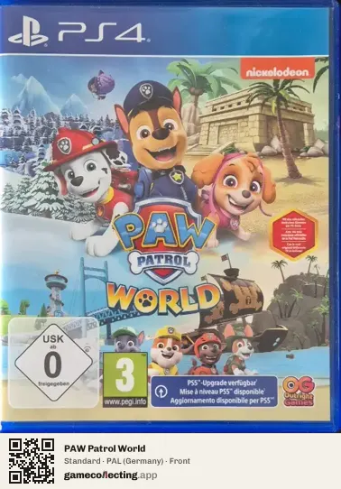 PAW Patrol World PlayStation 4, Germany box front