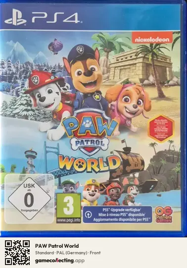 PAW Patrol World PlayStation 4, Germany box front
