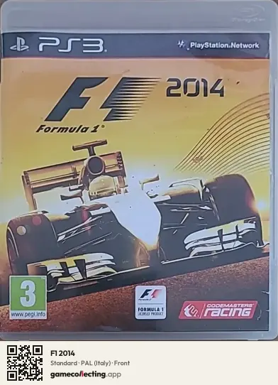 F1 2014 PlayStation 3, Italy box front
