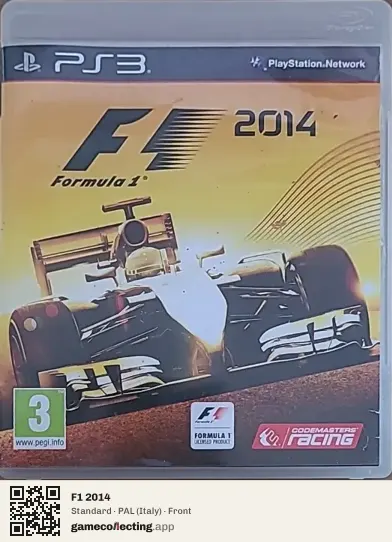 F1 2014 PlayStation 3, Italy box front
