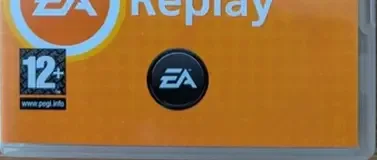 EA Replay, the PEGI square on its front