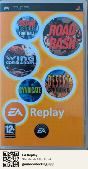 EA Replay PlayStation Portable, PAL box front