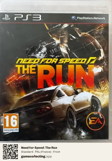 Need for Speed: The Run PlayStation 3, France box front