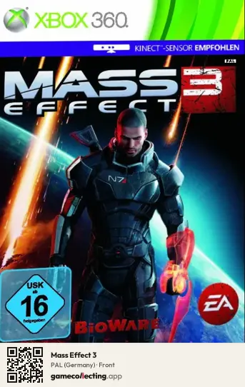 Mass Effect 3 Xbox 360, Germany box front