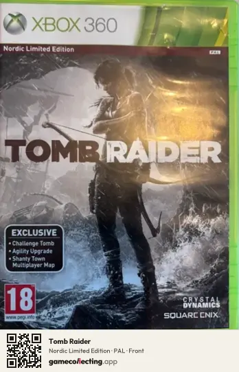 Tomb Raider Xbox 360, PAL box front