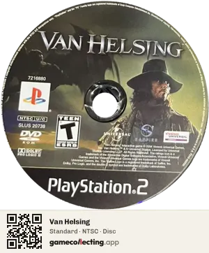 Van Helsing PlayStation 2, NTSC disc