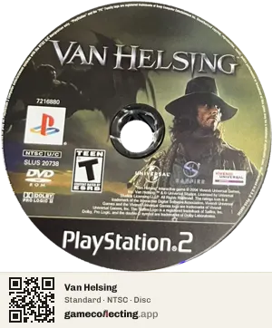 Van Helsing PlayStation 2, NTSC disc