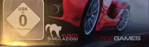 Assetto Corsa, the USK square on its front
