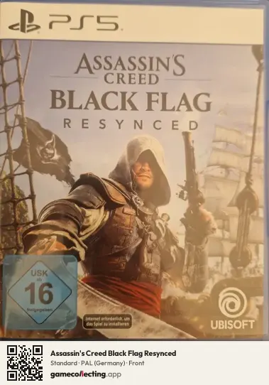 Assassin's Creed Black Flag Resynced PlayStation 5, Germany box front