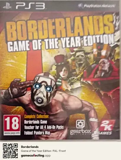 Borderlands PlayStation 3, PAL box front