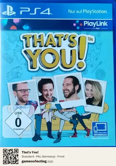 That's You! PlayStation 4, Germany box front
