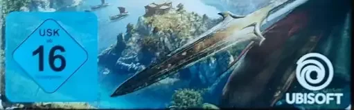 Assassin's Creed Odyssey, the USK square on its front