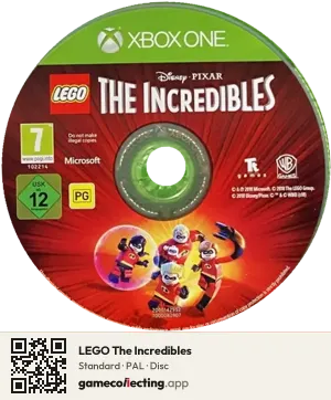 LEGO The Incredibles Xbox One, PAL disc