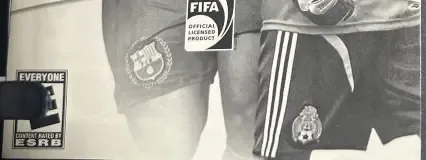 FIFA 08, the ESRB box on its front