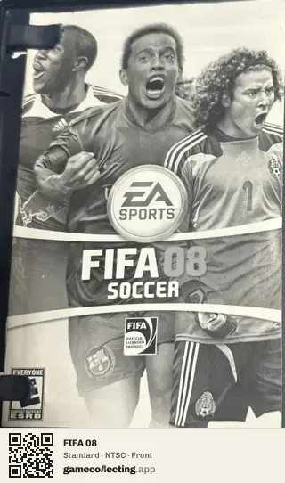 FIFA 08 PlayStation 2, NTSC box front