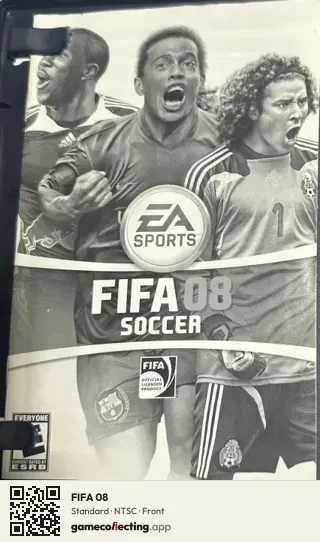 FIFA 08 PlayStation 2, NTSC box front