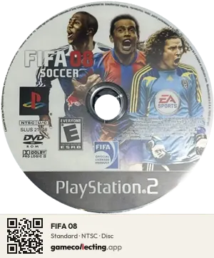 FIFA 08 PlayStation 2, NTSC disc