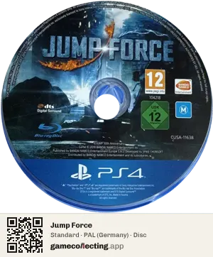Jump Force PlayStation 4, PAL disc