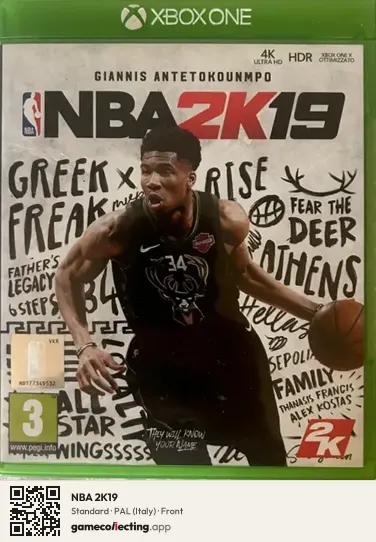 NBA 2K19 Xbox One, Italy box front